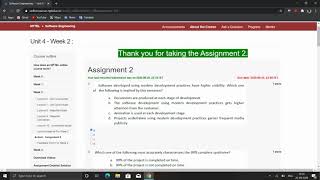 Nptel Software Engineering week 2 assignment solution