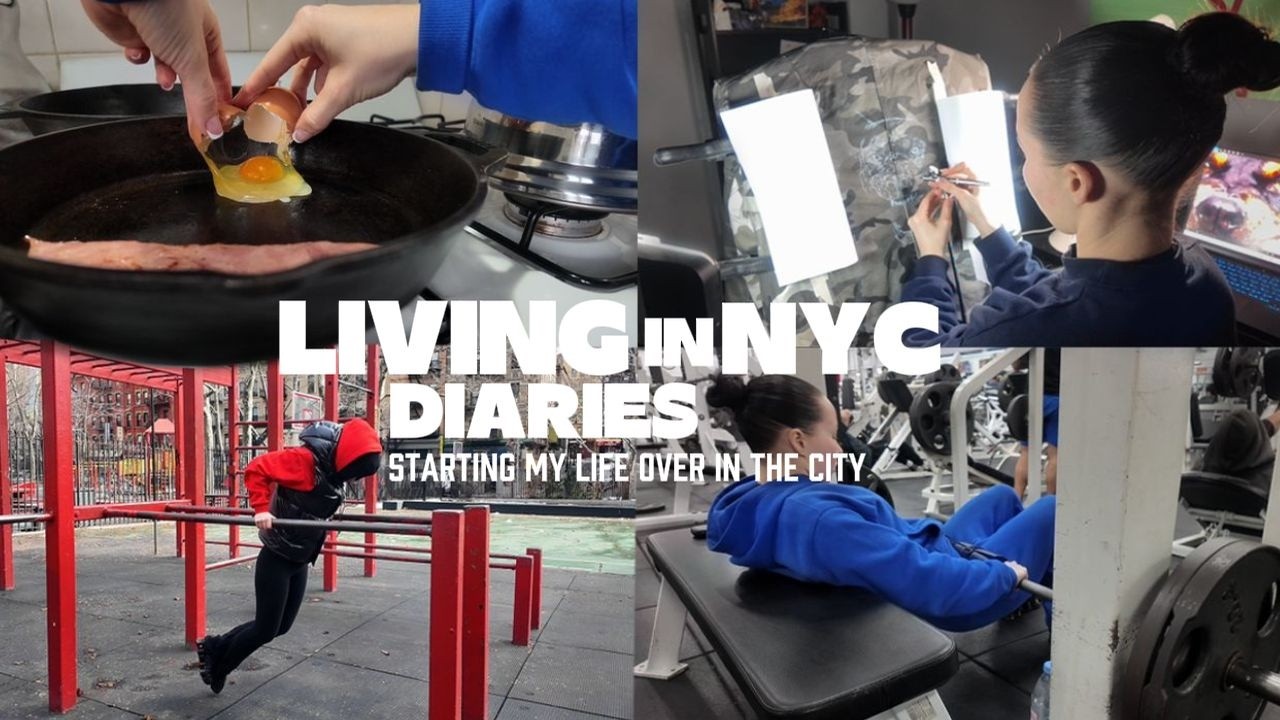 A Productive Day Living in NYC | Early Mornings, GLUTES, Painting Clothes, Content Days + STEPS!