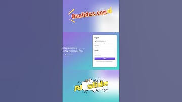 AI Create powerpoint: Revolutionize presentations with Onslides #ai #presentationslide #ai slides