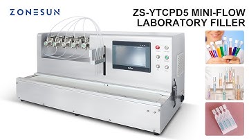 How To Use ZS-YTCPD5 5 Nozzles Automatic Ceramic Pump Liquid Filling Machine