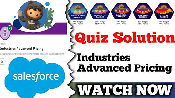 Industries Advanced Pricing || Salesforce Trailhead || Quiz Solution