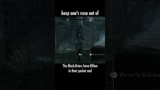 keep one's nose out of — The Elder Scrolls V: Skyrim dialogue scene