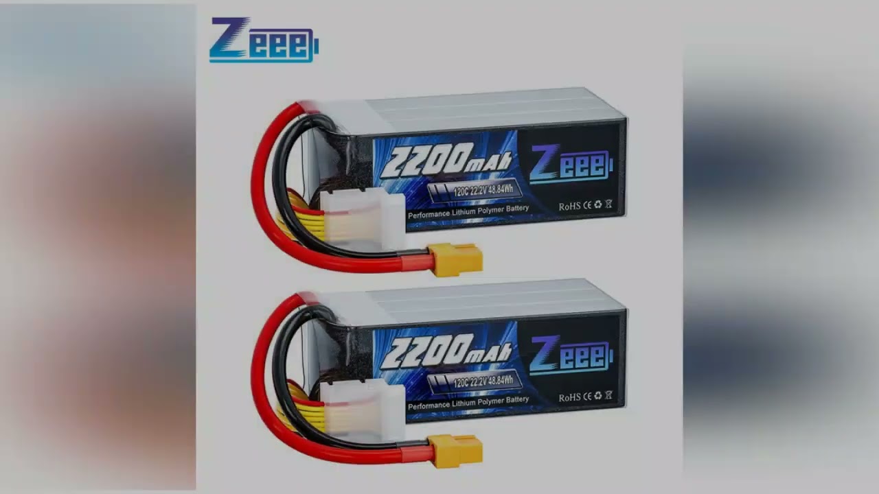 Zeee 6S 2200mAh Lipo Battery 22.2V 120C Softcase with XT60 Plug for RC Car Truck Tank RC Airplane FP
