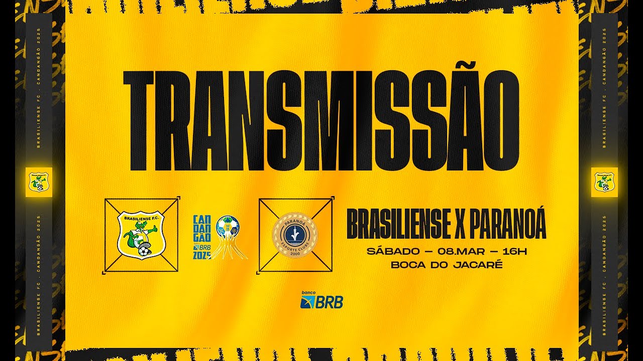 BRASILIENSE X PARANOÁ - CANDANGÃO 2025 - NONA RODADA - YouTube
