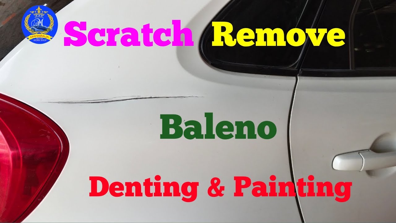 Baleno Quarter Panel Scratch Remove . Denting and painting process