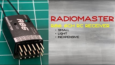 RadioMaster R86 6Ch RC Receiver: A Quick Look.