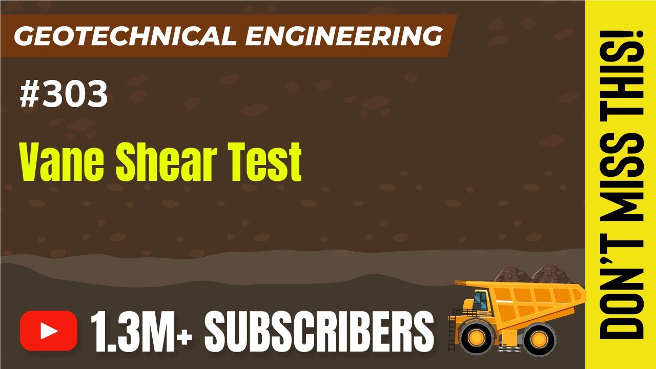 Vane Shear Test Shear Strength Geotechnical Engineering GATE