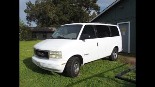 Safari (Astro) van converted to stealth camper with shower.