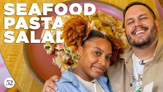 Kia's Seafood Pasta Salad for a Crowd | The Secret Sauce with Grossy Pelosi