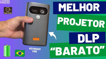ESSE É O MELHOR PROJETOR DLP BARATO 2025 - VEVSHAO V30