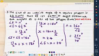 MATH: FORM1: ANGLES AND PLANE FIGURES: LESSON 2