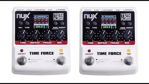 Digital Delay Effects Pedal NUX Time Force Multi Modulation  Demo Video