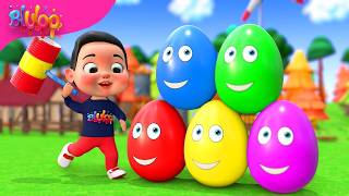 Surprise Eggs Kids Song | Colorful Eggs | BluLoo Nursery Rhymes &amp; Kids Songs