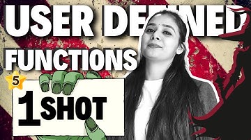 Day 05 - User Defined Functions in Python | Class 12 Computer Science #csclass12  #lovejeetarora