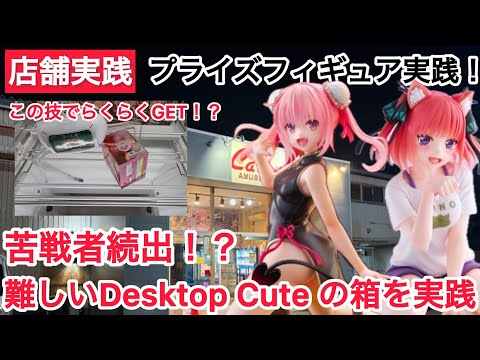 クレーンゲーム】苦戦者続出！？Desktop Cute の難しいと言われてる箱