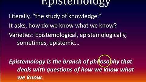 Philosophy Lecture Series, Video 1: The Branches of Philosophy