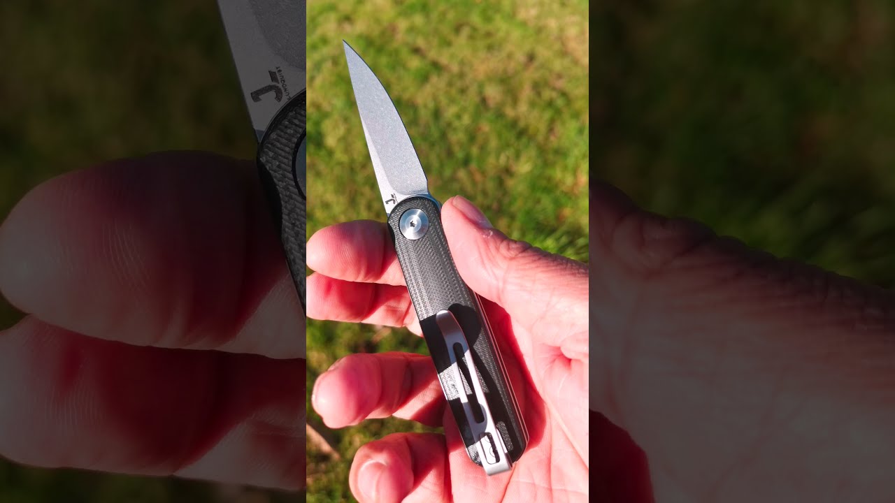 CIVIVI Lumi Front Flipper Knife Shiny Black handle . Beautiful Every day carry 