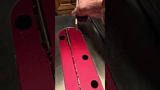 Adjusting zero clearance plate on tablesaw #harvey #tablesaw #help #woodworking #howto #alignment