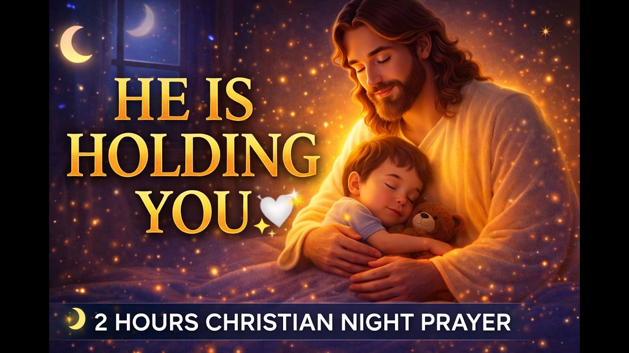 🌙 Before You Sleep Tonight… Jesus Is Holding You 🤍✨ | 2 Hours Christian Night Prayer