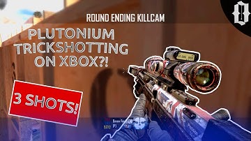 PLUTONIUM TRICKSHOTTING ON XBOX?! (3 SHOTS!) BO2 Serenity S&D Trickshotting