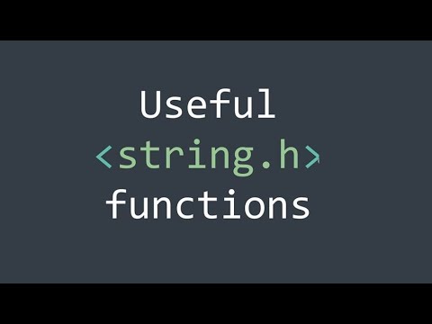 Useful functions of string.h | C/C++ | ZehrilaY