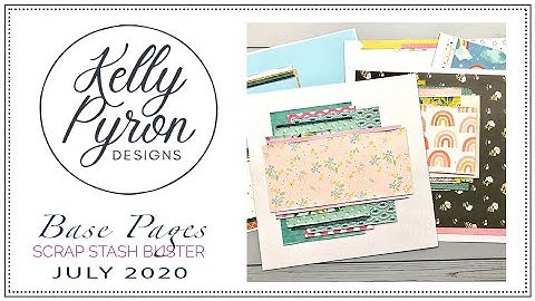 Building Scrapbook Base Pages using Scraps | Scrap Buster Project | How to Create Base Pages