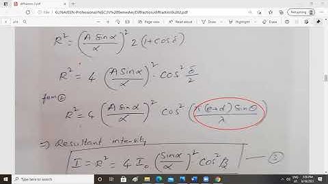 Fraunhofer diffraction due to Double slit