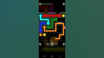 Flow free bridge (classic pack 7x7 level 28)