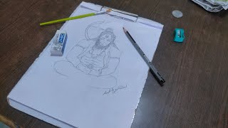 Hanuman ji drawing easy step by step 😊🤩 ( इतना आसान तरीका कोई नहीं बताएगा )#viral #art craft ideas