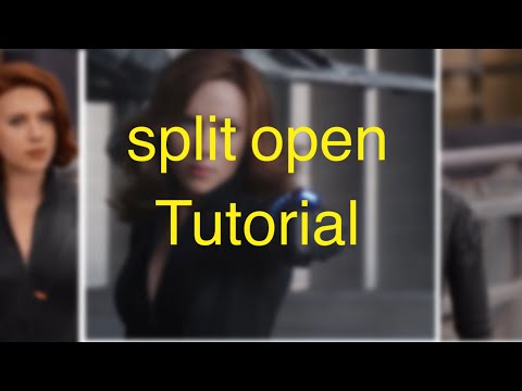 Split open tutorial (video star)