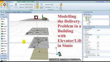 How to Model the Delivery Problem in a Building with Elevator/Lift in Simio