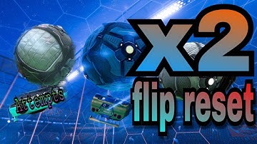 My First Double Flip Reset ! (Rocket League)