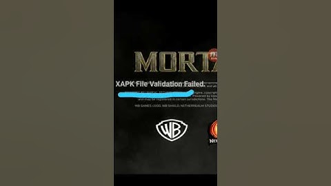 How to fix XAPK File Validation Failed