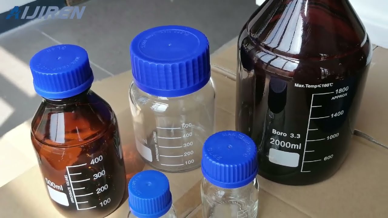 Plastic Screw Cap GL80 and GL45 Glassware Reagent bottle Supplier