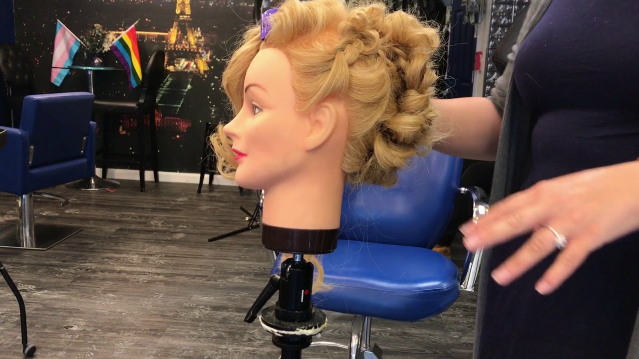 Upstyle shown By Christine of HAIR by Christine & co using Aquage