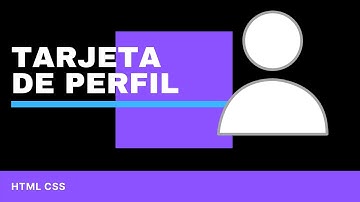 Tarjeta de Perfil usando HTML y CSS