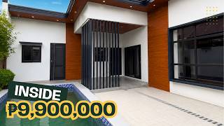 9.9M 3Br Bungalow With Pool For Sale Near Clark Airport Mabalacat Pampanga P-1173