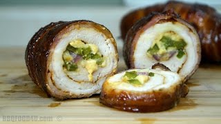 Chicken Bacon Roll Recipe - BBQFOOD4U