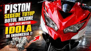 Piston seukuran tutup botol Mizone !! tapi jadi Raja sport 250cc di indonesia !! Sihir ZX-25R !!