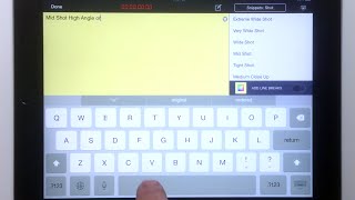 #MovieSlate app - logging Shot Notes screenshot 5