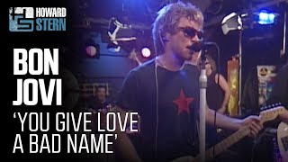 Video thumbnail of "Bon Jovi “You Give Love a Bad Name” on the Stern Show (2000)"