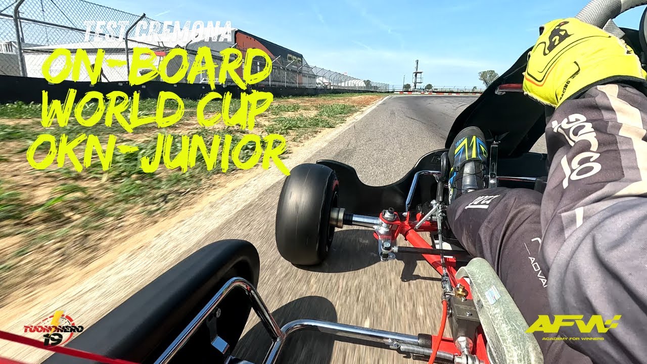 on-board circuit cremona kart okn-junior con academy for winners.