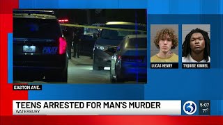 Three Waterbury teens arrested for connection to murder