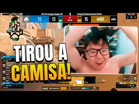 MIBR GANHA DA SPIRIT E LIMINHA TIRA A CAMISA!