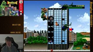 Rampage - World Tour (N64) - Full Playthrough