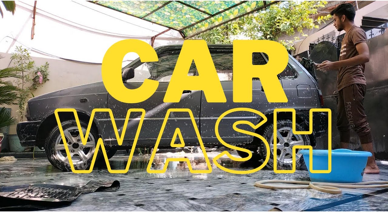 CAR WASH AT HOME HUSSNAIN CHISHTI vlogs YouTube