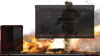 Windows Customs Theme - HUD Machine Red