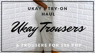 100 Php For 6 Trousers Ukay Try On Haul