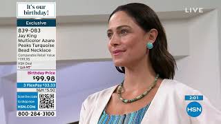 Jay King Multicolor Azure Peaks Turquoise Bead Necklace