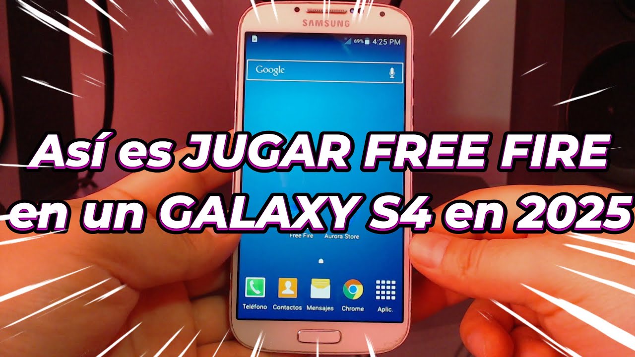 Así es JUGAR FREE FIRE en un GALAXY S4 en 2025